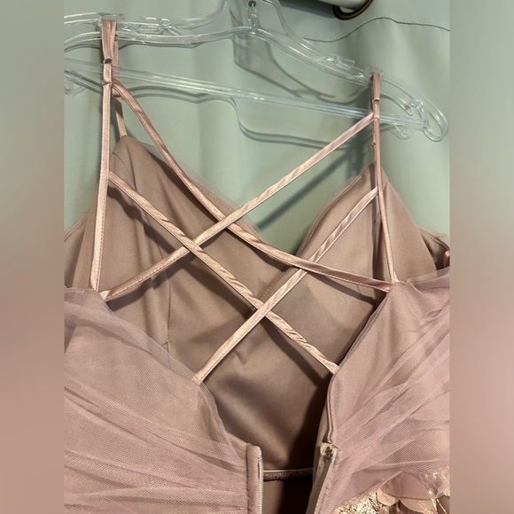 Lavender Sequin Petal-Skirt Gown - Picture 8 of 11